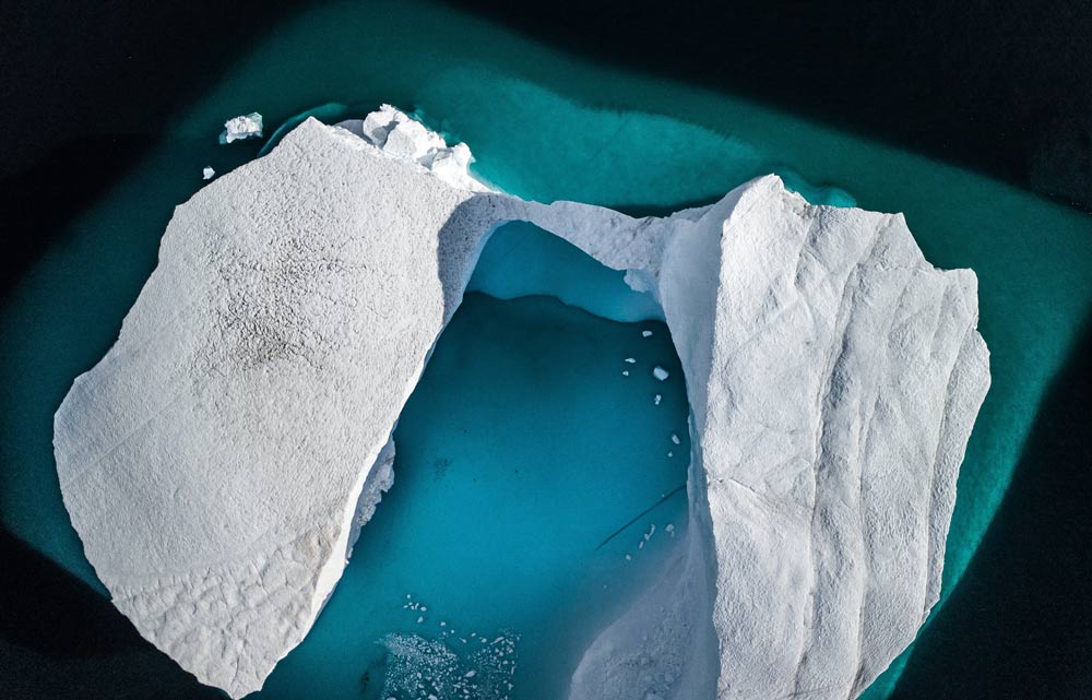 Laguna glaciar derretida